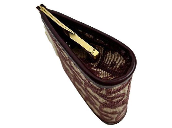 Dior Clutch cuadrado burdeos Christian Oblique Montaigne Roja - vista 2
