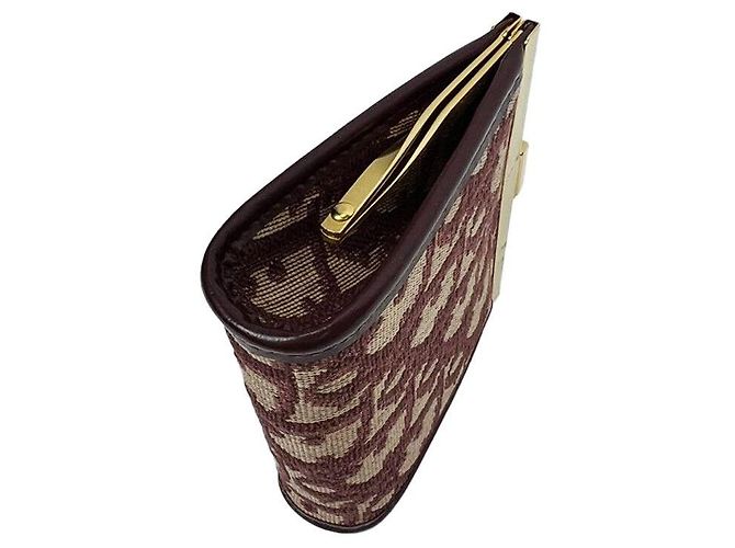 Dior Clutch cuadrado burdeos Christian Oblique Montaigne Roja - vista 3