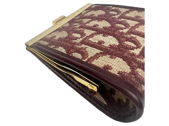 Dior Clutch cuadrado burdeos Christian Oblique Montaigne Roja - vista 4