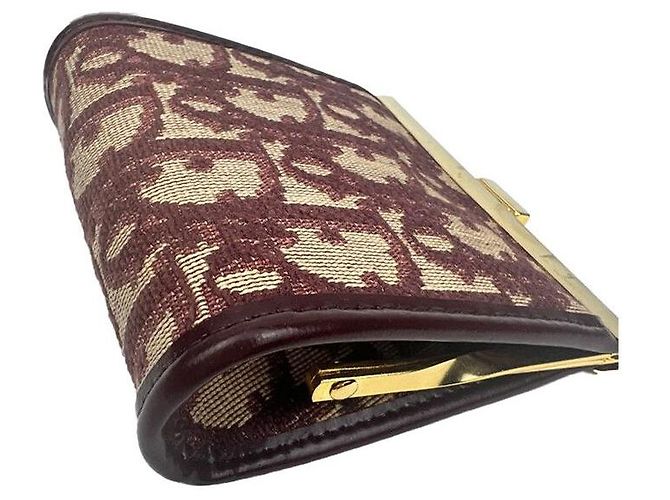 Dior Clutch cuadrado burdeos Christian Oblique Montaigne Roja - vista 5