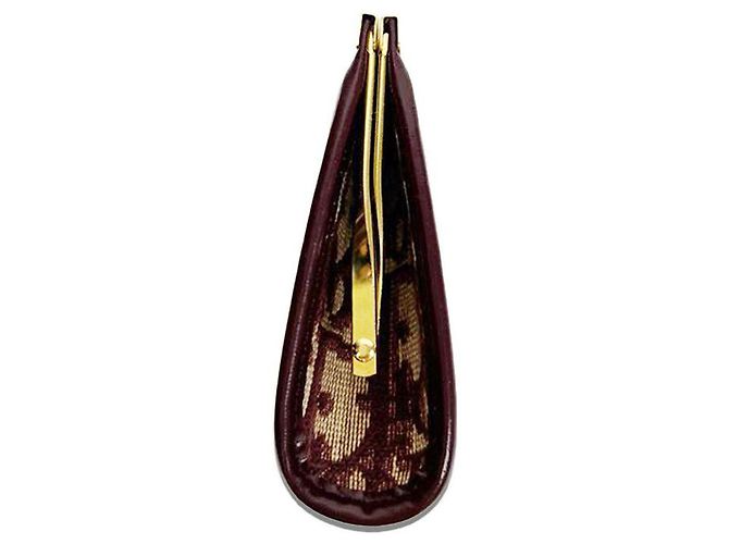 Dior Clutch cuadrado burdeos Christian Oblique Montaigne Roja - vista 6