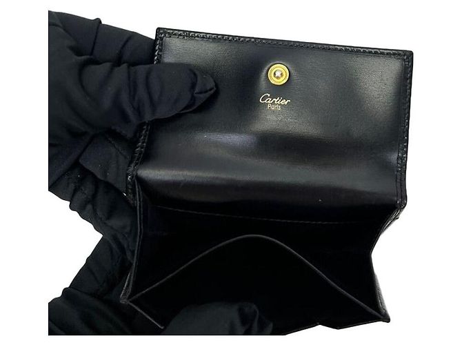 Cartier Fender Kartenhalter Geldbörse Schwarz - Ansicht 2