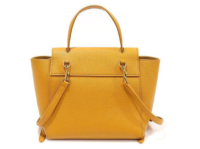Belt Bag Céline Bolso de cinturón nano de piel de ternera amarilla Amarillo - vista 3