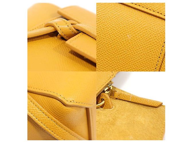 Belt Bag Céline Bolso de cinturón nano de piel de ternera amarilla Amarillo - vista 6