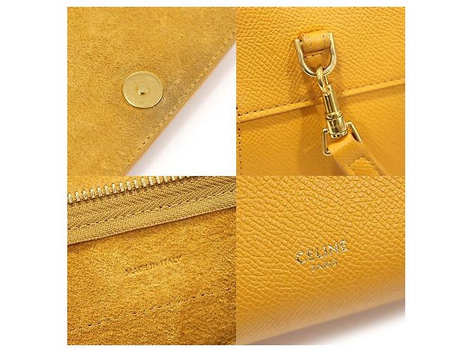 Belt Bag Céline Bolso de cinturón nano de piel de ternera amarilla Amarillo - vista 7