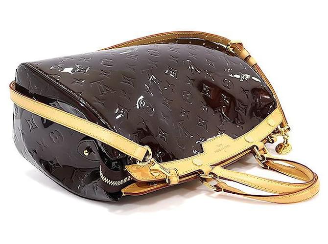 Louis Vuitton Monogram Vernis Amarante Brea MM Porpora - vista 3
