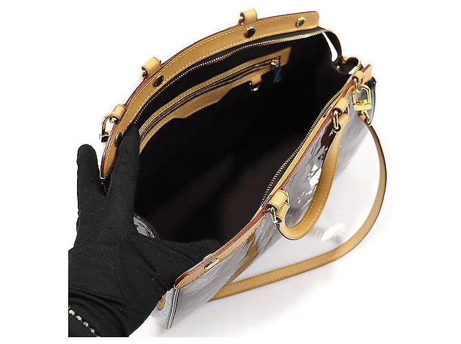 Louis Vuitton Monogram Vernis Amarante Brea MM Porpora - vista 5