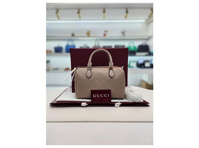 Gucci GG Emblem Kleine Handtasche mit Obergriff Braun - Ansicht 2
