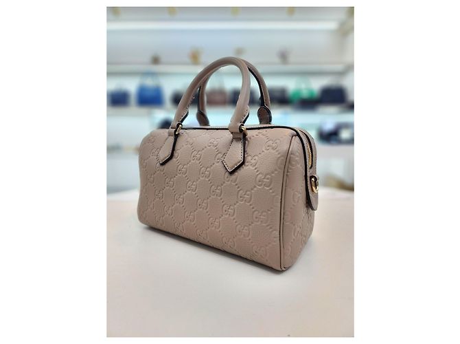 Gucci GG Emblem Kleine Handtasche mit Obergriff Braun - Ansicht 4