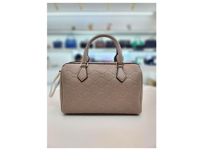 Gucci GG Emblem Kleine Handtasche mit Obergriff Braun - Ansicht 6