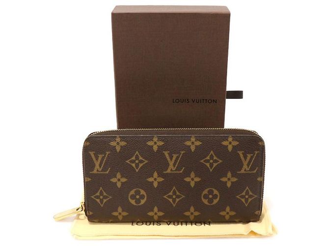 Louis Vuitton Langer Zippy Geldbeutel aus Monogramm-Canvas Braun - Ansicht 2