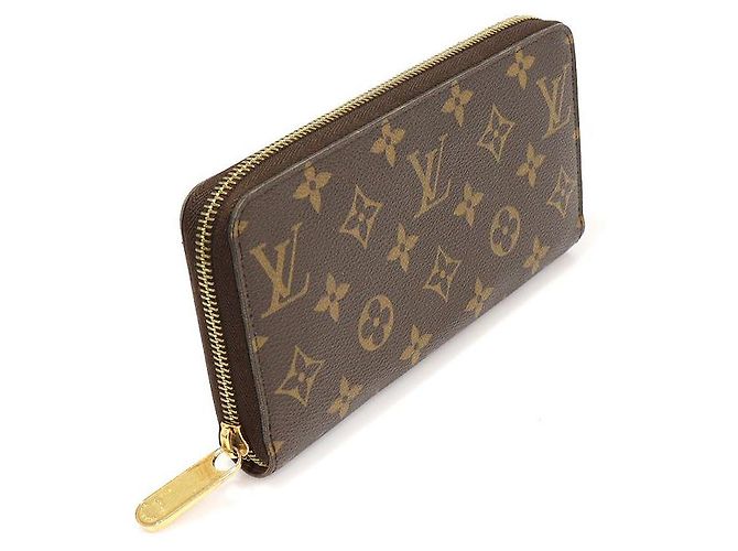 Louis Vuitton Langer Zippy Geldbeutel aus Monogramm-Canvas Braun - Ansicht 3