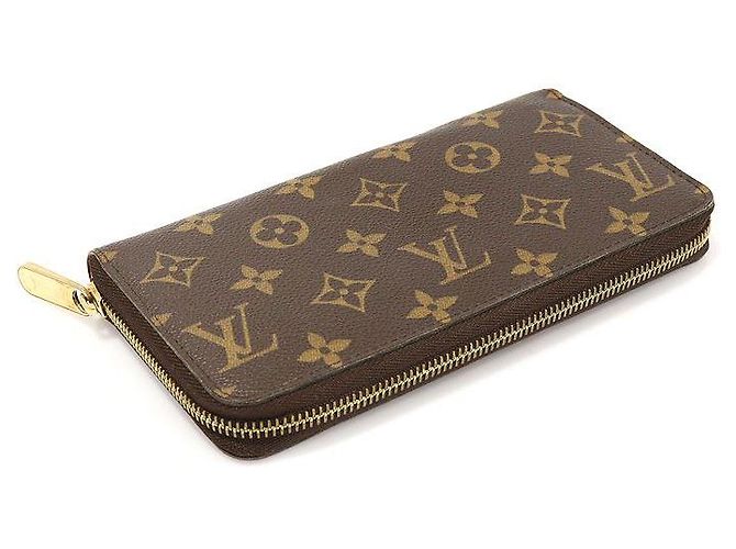 Louis Vuitton Langer Zippy Geldbeutel aus Monogramm-Canvas Braun - Ansicht 5