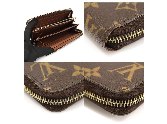 Louis Vuitton Langer Zippy Geldbeutel aus Monogramm-Canvas Braun - Ansicht 6