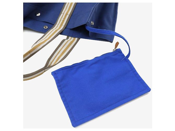 Hermès Borsa da Spiaggia Hurley TGM Blu Tote Borsa a Spalla Viaggio Nera - vista 6