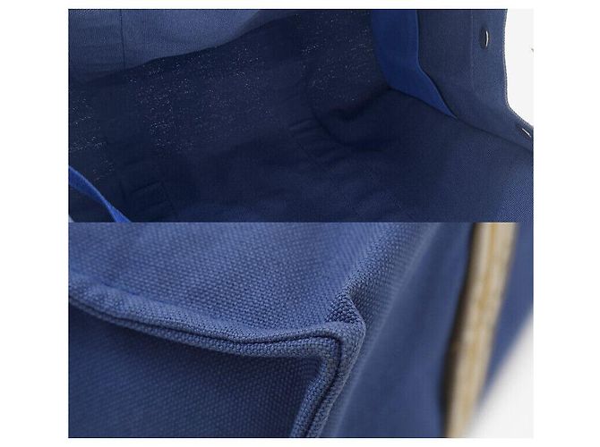 Hermès Borsa da Spiaggia Hurley TGM Blu Tote Borsa a Spalla Viaggio Nera - vista 8