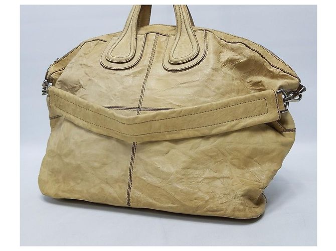 Givenchy Grande dimensione in pelle stropicciata Nightingale Marrone - vista 2