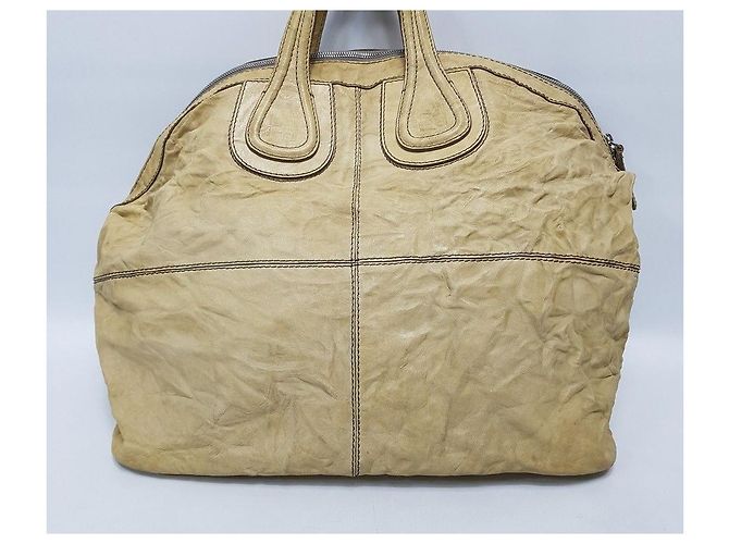 Givenchy Grande dimensione in pelle stropicciata Nightingale Marrone - vista 4