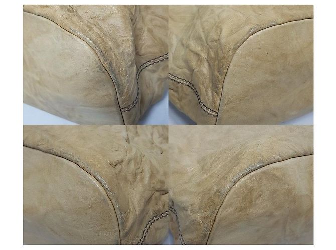 Givenchy Grande dimensione in pelle stropicciata Nightingale Marrone - vista 8