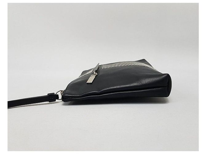 Alexander Mcqueen Clutch borchiata Nero - vista 4