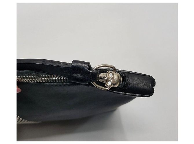 Alexander Mcqueen Clutch borchiata Nero - vista 6
