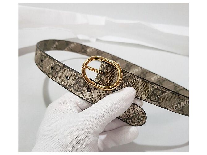 Gucci Progetto Hacker di Collaborazione Balenciaga Jackie Small Marrone - vista 7
