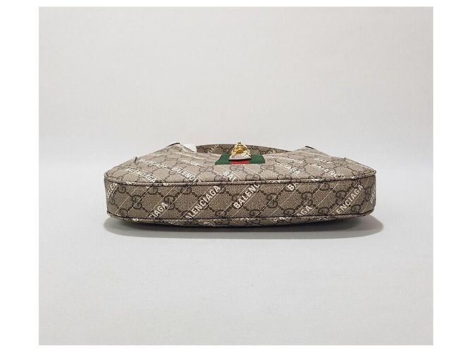 Gucci Progetto Hacker di Collaborazione Balenciaga Jackie Small Marrone - vista 8
