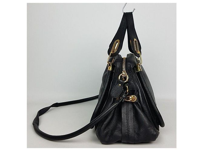 Chloé Paraty Schultertasche Mittlere Größe Schwarz - Ansicht 3