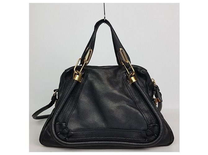 Chloé Paraty Schultertasche Mittlere Größe Schwarz - Ansicht 4