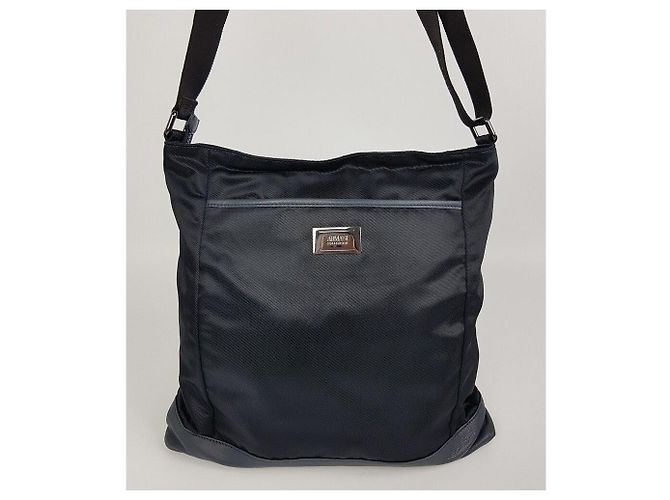 Borsa a tracolla in nylon Armani Collegioni Blu - vista 2