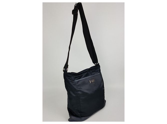 Borsa a tracolla in nylon Armani Collegioni Blu - vista 4