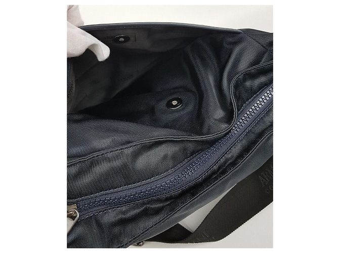 Borsa a tracolla in nylon Armani Collegioni Blu - vista 8