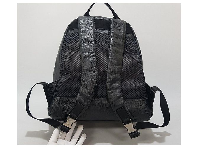 Philipp Plein Schwarzer Leder-Rucksack - Ansicht 5