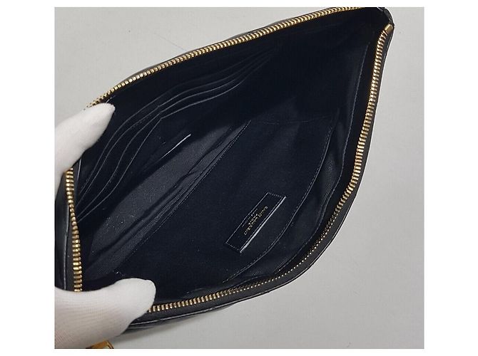Saint Laurent Bolso Clutch Matelassé Nuevo Mediano - vista 7