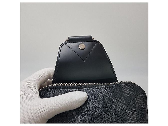 Louis Vuitton Slingback Graphite Avenue Nero - vista 3