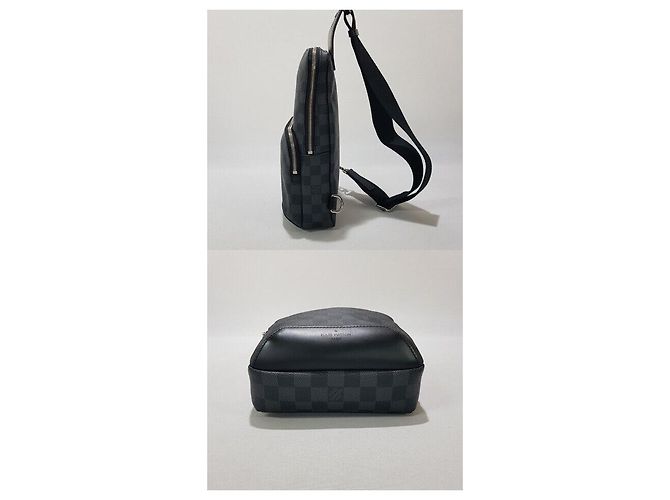 Louis Vuitton Slingback Graphite Avenue Nero - vista 4