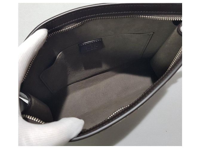 Gucci Web Clutch Bag Brown - view 7