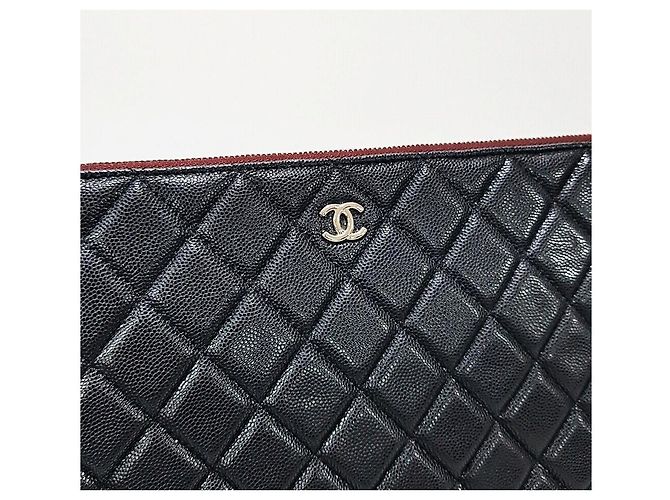 Chanel Borsa a mano caviar classica grande serie Nero - vista 3
