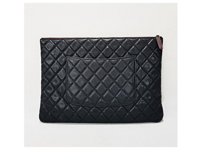 Chanel Borsa a mano caviar classica grande serie Nero - vista 4