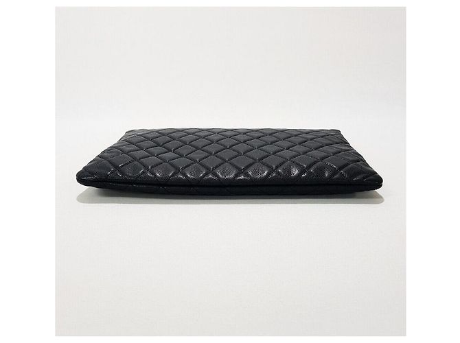 Chanel Borsa a mano caviar classica grande serie Nero - vista 6