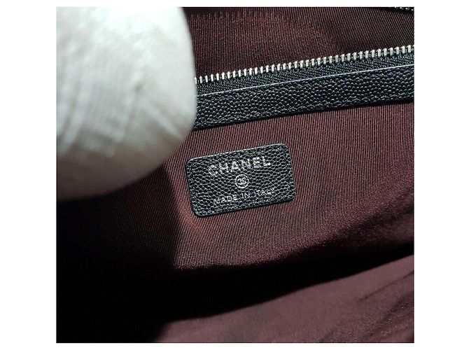 Chanel Borsa a mano caviar classica grande serie Nero - vista 8