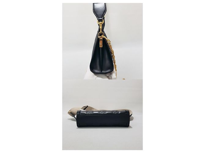 Gucci Borsa a tracolla GG Matelassé Nero - vista 4