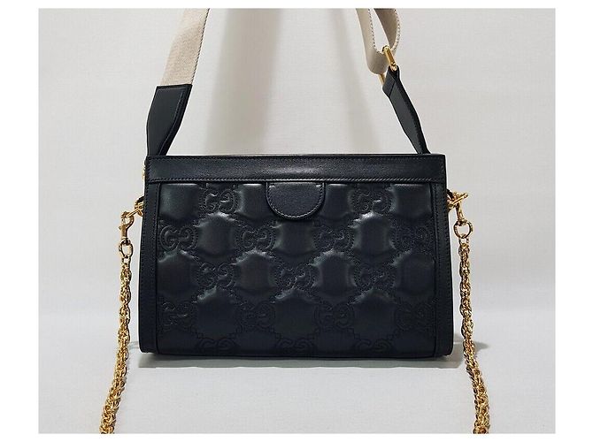 Gucci Borsa a tracolla GG Matelassé Nero - vista 5
