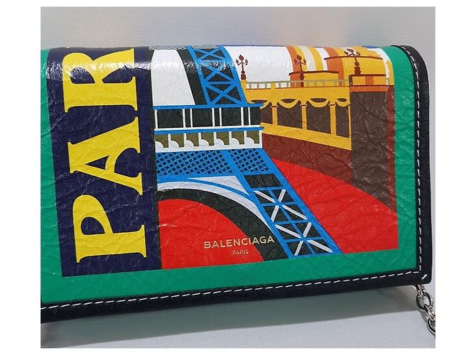 Balenciaga Borsa a tracolla Bazaar Chain Parigi Multicolore - vista 2