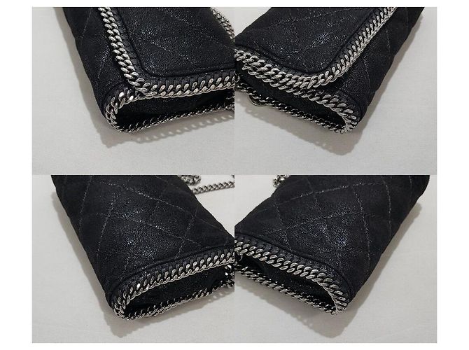 Stella Mc Cartney Borsa a tracolla trapuntata Parabola Nero - vista 8