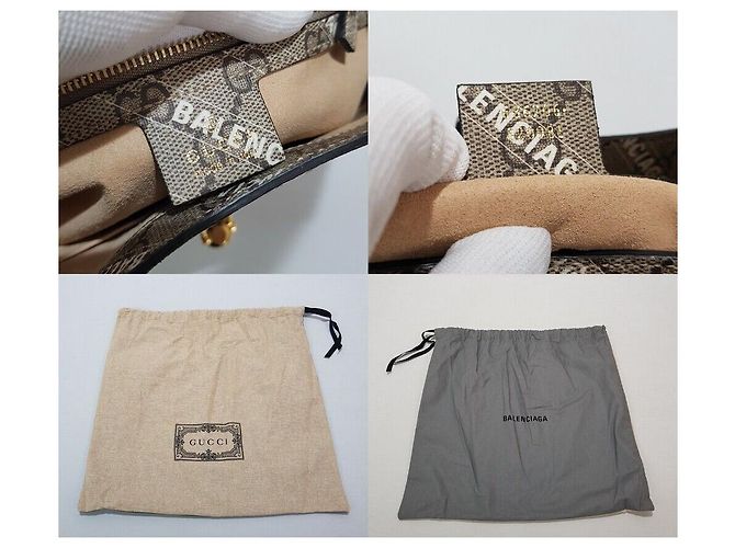Gucci Progetto Hacker di Collaborazione Balenciaga Jackie Small Marrone - vista 10