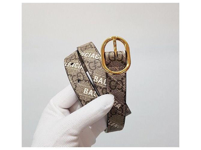 Gucci Progetto Hacker di Collaborazione Balenciaga Jackie Small Marrone - vista 7