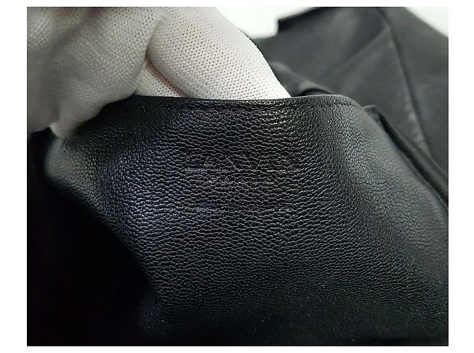 Lanvin Bolso de hombro de cuero negro - vista 10