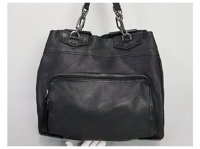 Lanvin Bolso de hombro de cuero negro - vista 2
