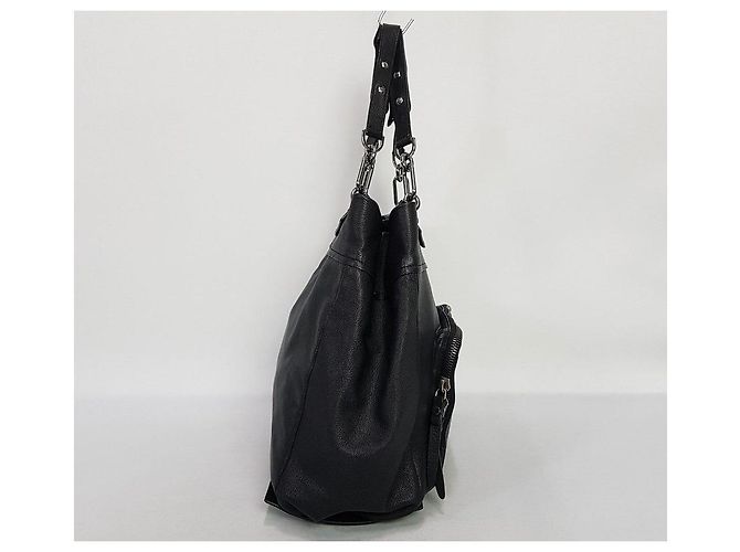 Lanvin Bolso de hombro de cuero negro - vista 3